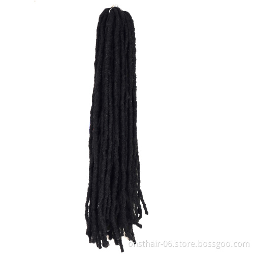 Onst dreads lock wholesale Faux Dreadlocks Braid In Synthetic Hair Extension Crochet Braids  Handmade dread locks braiding Hair
